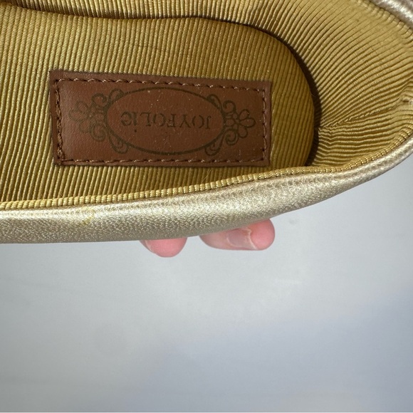 Joyfolie Toddler Girls Gold Flower Ballet Flats Size 5 - Picture 5 of 6